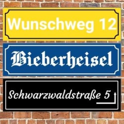 Straßenschild Vorschlag 1 - 43 x 12cm