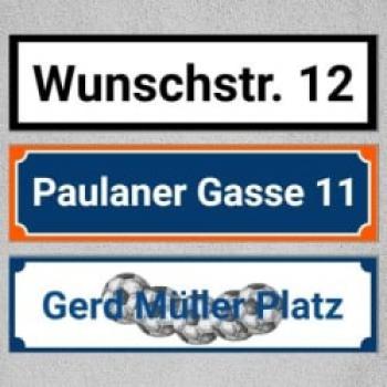 Straßenschild Vorschlag 2 - 50 x 13cm