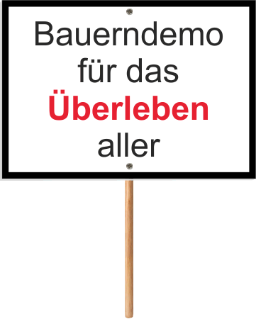 Bauerndemo Bauer Landwirte Bauern Protest Sprüche' Sticker