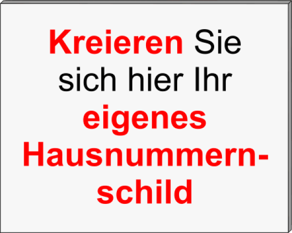 Schild selbst gestalten | Querformat | Ohne Rahmen