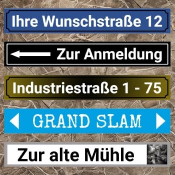 Straßenschild Vorschlag 5 - 100 x 15cm